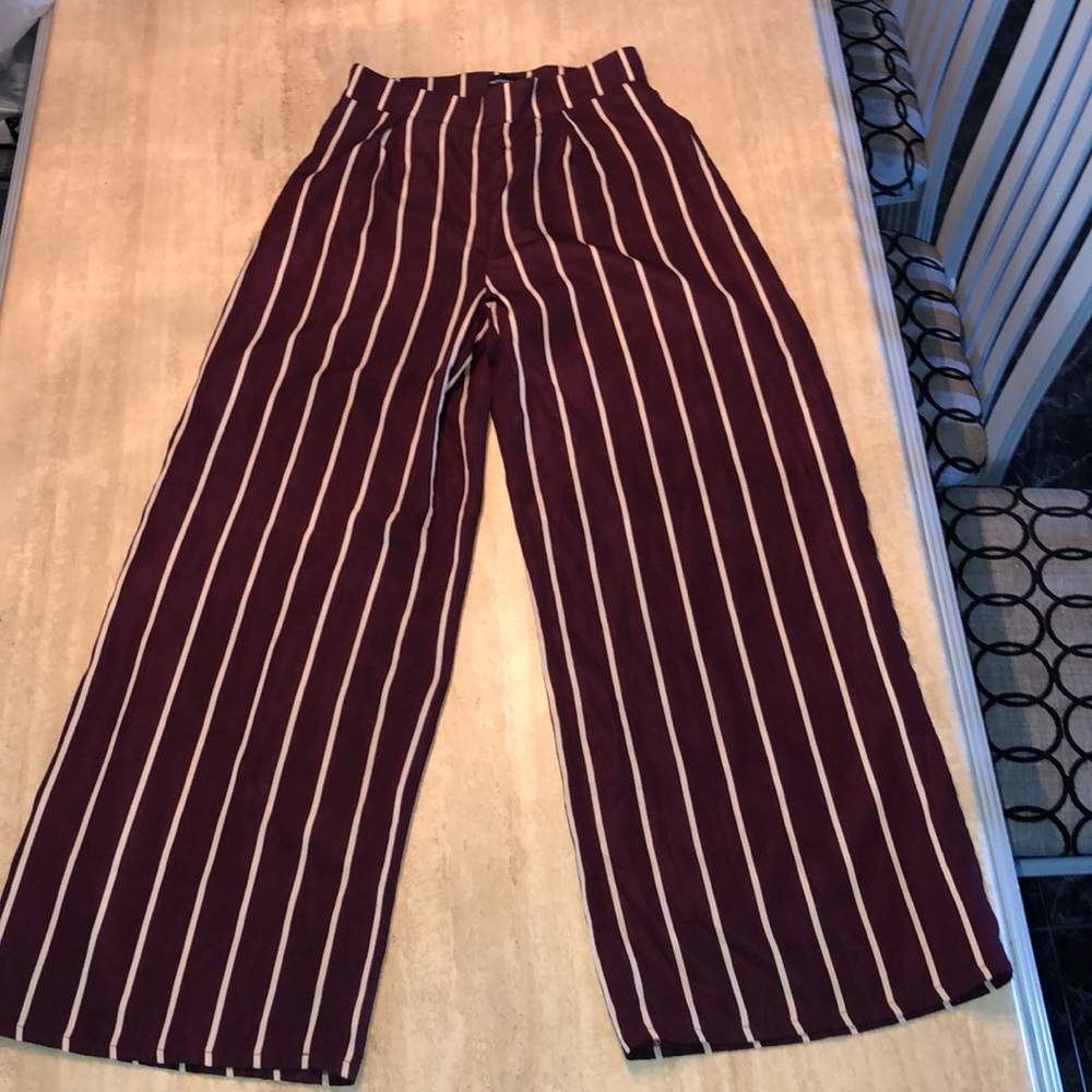 PrettyLittleThing Striped Wide Leg Pants